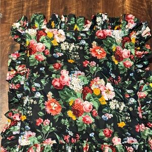 Ralph Lauren Cossette Isadora Ruffle Euro Sham Floral Roses 26 X 26 NEW
